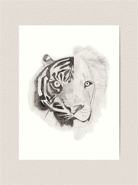 "Liger Drawing" Art Print for Sale by Strugatsky | Redbubble