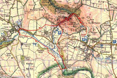 Dovedale Dash course map