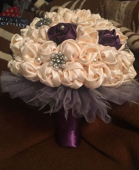 Wedding bouquet made out of ribbons | Wedding bouquets, Wedding, Bouquet