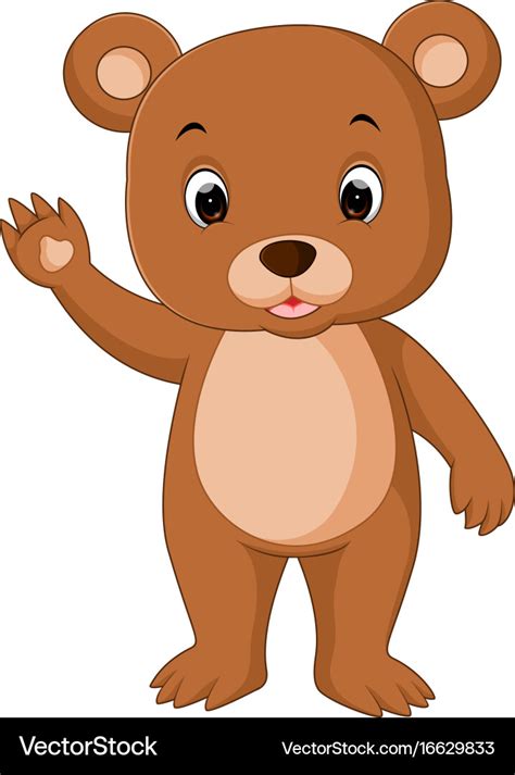 Cute baby bears cartoon Royalty Free Vector Image