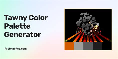 Generate tawny color palette in seconds