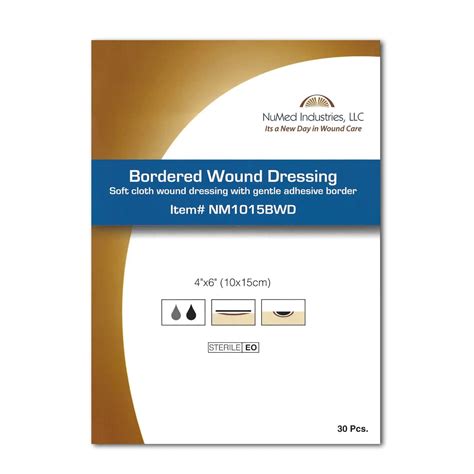 Bordered Gauze Wound Dressing 4x6 (30 ct.) | BODYARMOR MEDICAL SUPPLIES