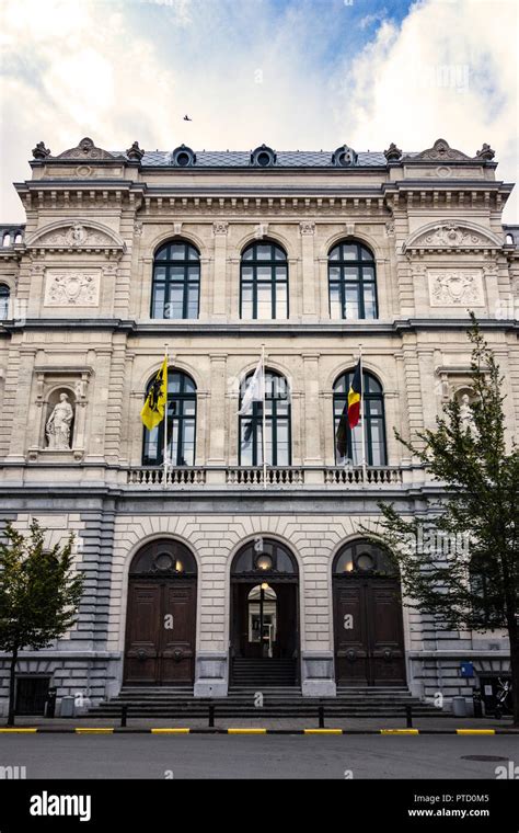 Entrance of the University of Ghent, Ghent University, Faculty of Engineering and Architecture ...