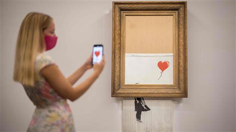 Banksy's self-destructing painting..on sale again - Teller Report