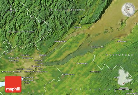 Satellite Map of L'Île-d'Orléans