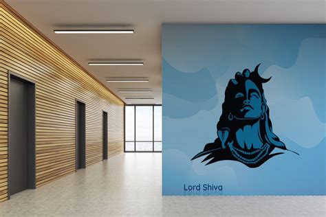 Lord Shiva Blue Graphic Wallpaper – Myindianthings