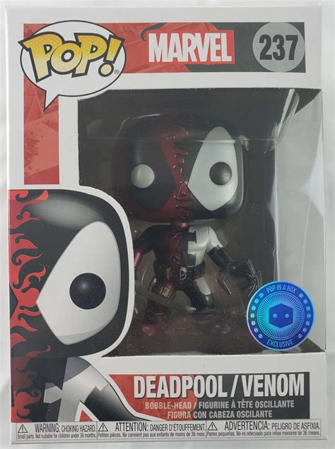 Funko Pop! Marvel Metallic Deadpool Venom Pop in a Box Exclusive with Protector - Walmart.com