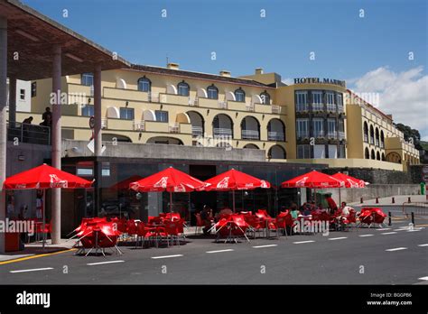 Hotel Marina, in the town of Vila Franca do Campo. Sao Miguel island Stock Photo, Royalty Free ...