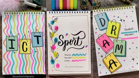 7 DIY Front Page Ideas #2 | Assignment Front Page & Notebook Cover ...