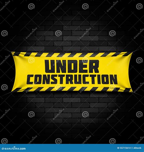 Website Under Construction Banner Stock Vector - Illustration of ...