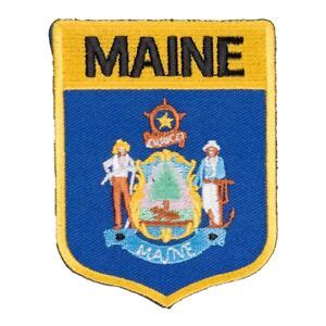 Maine State Flag Shield Patch, United States of America Patches | eBay