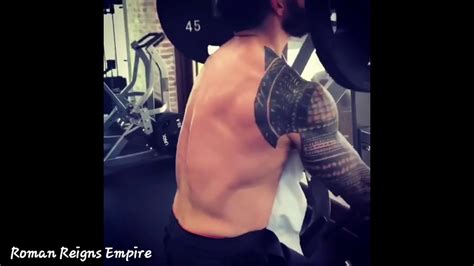 Roman Reigns new workout in gym - YouTube