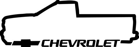 Chevy Silverado Silhouette Decal