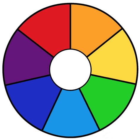 Color Wheel Chart Print