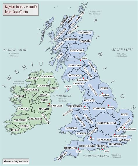 Maps of Britain and Ireland's ancient tribes, kingdoms and DNA | Map of ...