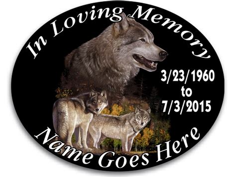 custom in loving memory decal sticker wolves. From Awesomedecals.com | Vinyl decals, Custom ...