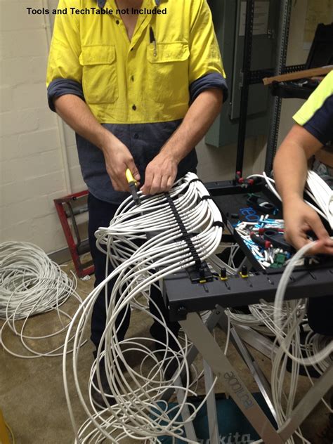 Portable Work Table for Fiber Optic Splicing and Copper Patch Panel ...