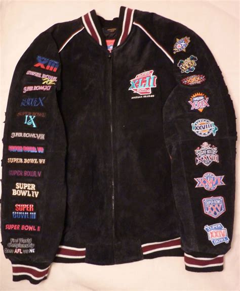 NFL Superbowl XLII 42 Jacket Limited Edition 1 of 300 All Superbowl Patches XL | Super bowl nfl ...