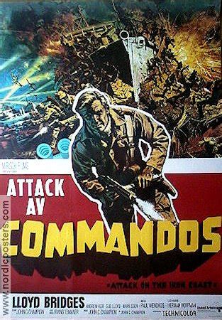 ATTACK AV COMMANDOS Attack on the Iron Coast Movie poster 1968 original NordicPosters