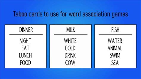 9 great word association games - ESL Vault