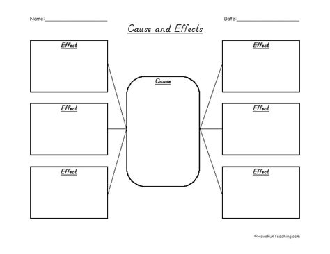 Cause and Effect Graphic Organizer by Teach Simple