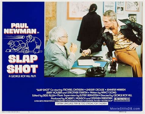 Slap Shot - Lobby card with Paul Newman & Strother Martin