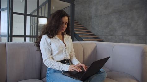 Business Woman Typing Laptop Computer At Stock Footage SBV-337927547 - Storyblocks