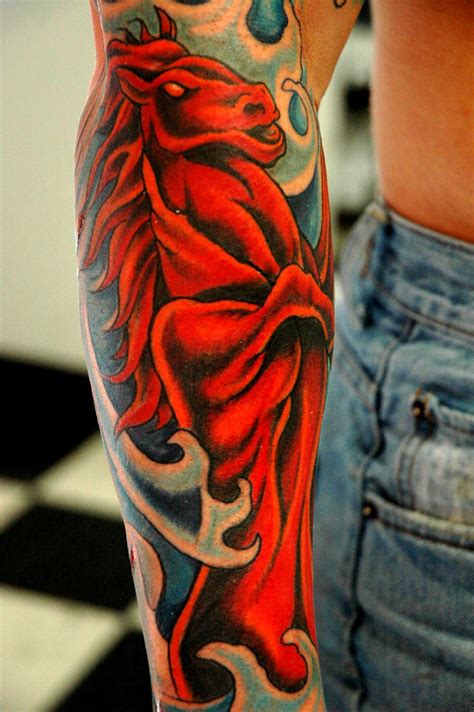 Red Horse by Joey Nobody - Ocean Mystique Ink Gallery, Virginia Beach ...