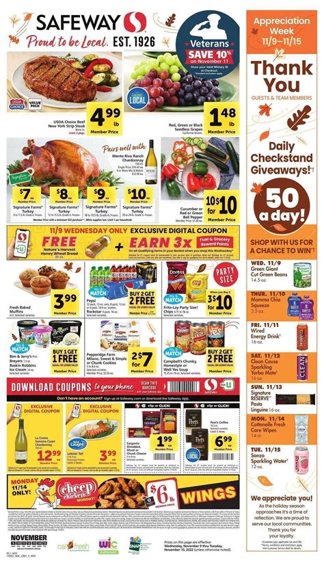 Safeway Weekly Ads & Special Buys from November 9