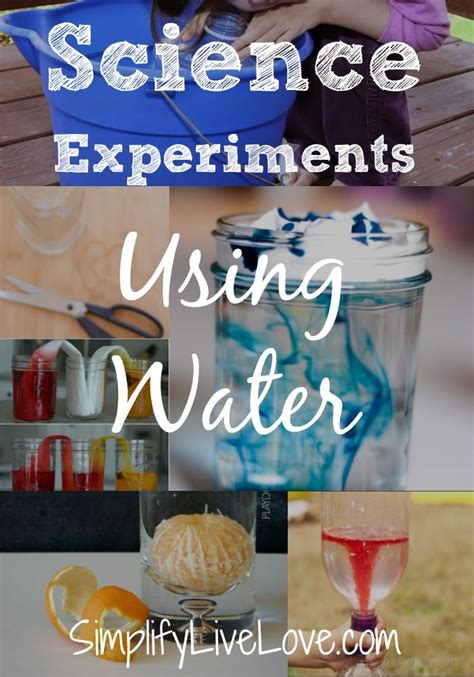 Science Experiments Using Water | Science experiments, Kindergarten ...