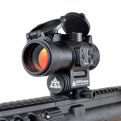 AT3 LEOS Red Dot Sight w/ Integrated Laser & Riser | AT3 Tactical