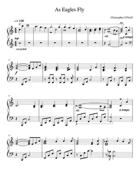 As Eagles Fly Sheet music for Piano (Solo) | Musescore.com