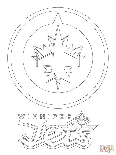 Winnipeg Jets Logo coloring page | Free Printable Coloring Pages