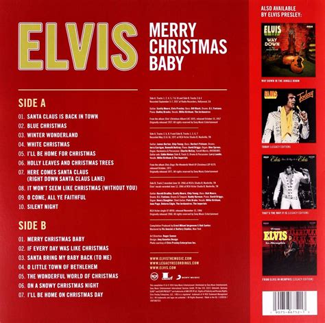 Пластинка Merry Christmas Baby Presley Elvis. Купить Merry Christmas ...