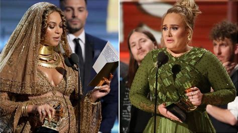 Read Beyonce and Adele's powerful, emotional Grammy speeches in full - BBC News