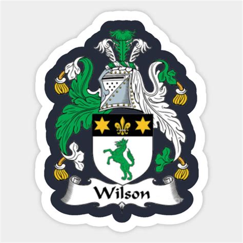 Wilson Family Crest - Geaux - Sticker | TeePublic