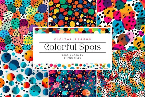 31 Colorful Spots Background