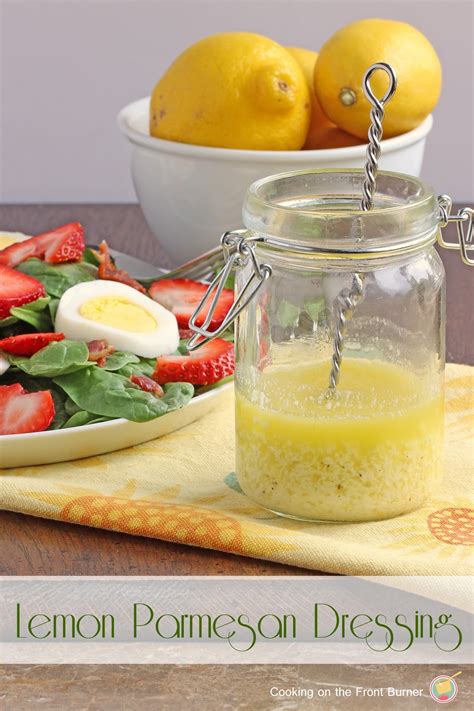 Salad with Lemon Parmesan Dressing | Cooking on the Front Burner