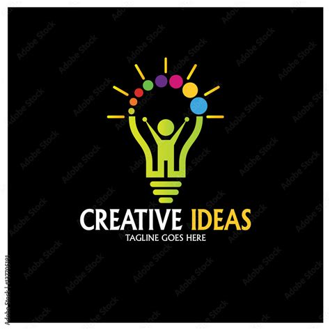 Creative Ideas logo design template. Bright future logo design concept. Vector illustration ...