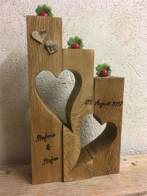 Geschenke zur Hochzeit - 9er´sche HOLZ- und SCHMUCK- WERKSTATT Diy Wood Projects, Wood Crafts ...