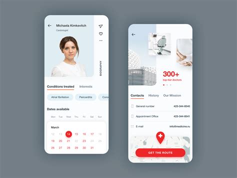 Clinic App by Konstantin Kulesha for Chipsa on Dribbble