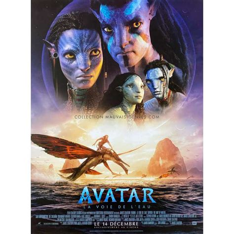 AVATAR THE WAY OF WATER French Movie Poster - 15x21 in. - 2022