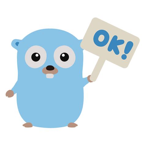 Go Lang Gopher Okay Sticker - Just Stickers : Just Stickers