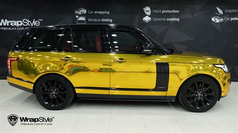 Range Rover Sport - Gold Chrome wrap | WrapStyle