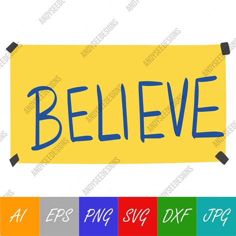 Believe Sign The Lasso Way Vinyl Banner 12x22 inches Great quality ...