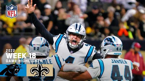 Carolina Panthers vs. New Orleans Saints | 2022 Week 18 Game Highlights ...