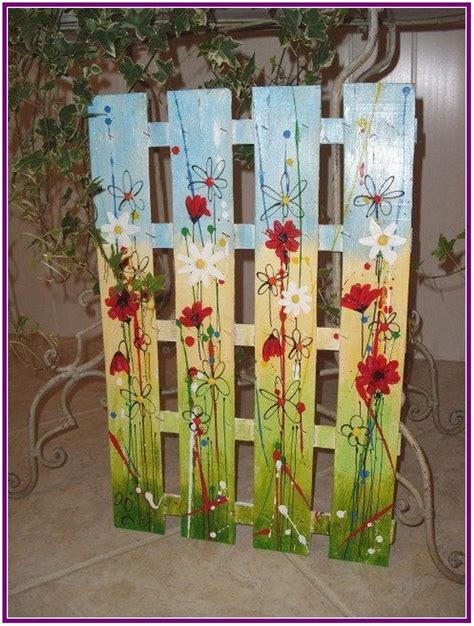 28 amazing whimsical garden ideas 00024 - adamsmanor | Pallet painting ...