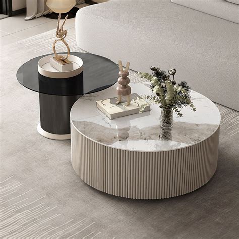 Round Coffee Table With Storage in 2024 | Minimalist coffee table ...