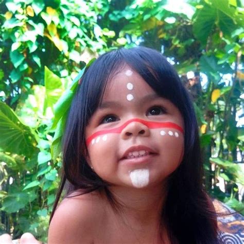 Pin by KATIA GONCALVES on Indians | Long hair girl, Kids face paint, Beautiful girl face