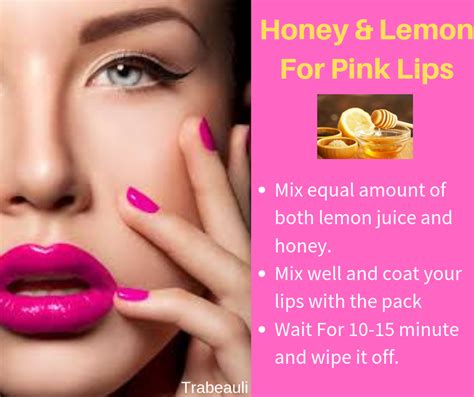 13 Home Remedies For Pink Lips Naturally In a Week At Home | Trabeauli ...